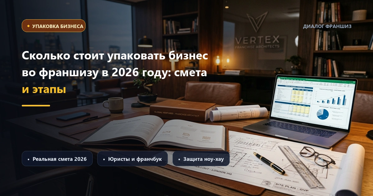 Сколько стоит упаковать бизнес во франшизу в 2026 году: реальная смета, этапы и типичные ошибки